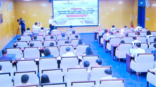 Phường Kiến An tham dự Hội nghị trực tuyến thành phố tập huấn, bồi dưỡng kiến thức kỹ năng đại biểu HĐND các cấp