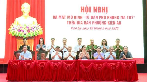 Phát huy sức mạnh hệ thống chính trị và Nhân dân, xây dựng phường Kiến An không ma túy