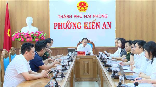 Uỷ ban nhân dân phường Kiến An tổ chức hội nghị triển khai công tác chuẩn bị phối hợp sản xuất chương trình “Nhà hát Truyền hình Quốc phòng”