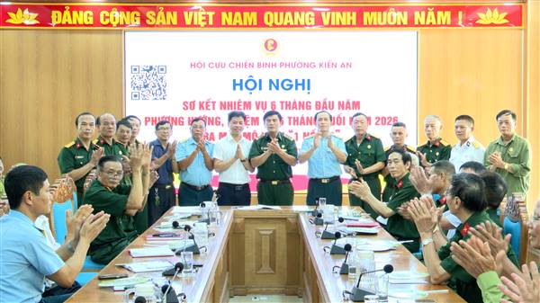Hội Cựu chiến binh phường sơ kết nhiệm vụ 6 tháng đầu năm; phương hướng, nhiệm vụ 6 tháng cuối năm 2026; ra mắt mô hình “1 nối 10”

