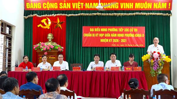 Tổ đại biểu số 01 HĐND phường tiếp xúc cử tri chuẩn bị kỳ họp giữa năm 2026 HĐND phường, nhiệm kỳ 2026 – 2031 