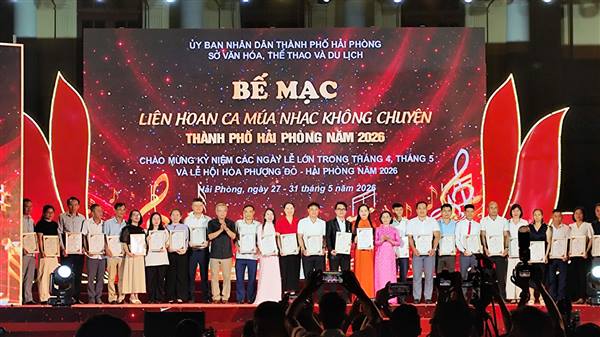 Phường Kiến An đạt giải A tại Liên hoan ca múa nhạc không chuyên thành phố Hải Phòng năm 2026