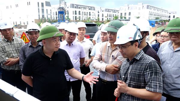 Chủ tịch UBND thành phố Đỗ Thành Trung kiểm tra tiến độ một số dự án giao thông trọng điểm