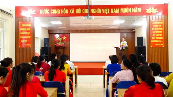 Hội nghị công bố quyết định của Ban Thường vụ Đảng uỷ phường chuyển Chi bộ Trường Mầm non Nhi Đức thành Đảng bộ Trường Mầm non Nhi Đức và chỉ định cấp uỷ, Bí thư, Phó Bí thư Đảng ủy nhiệm kỳ 2026 - 2030