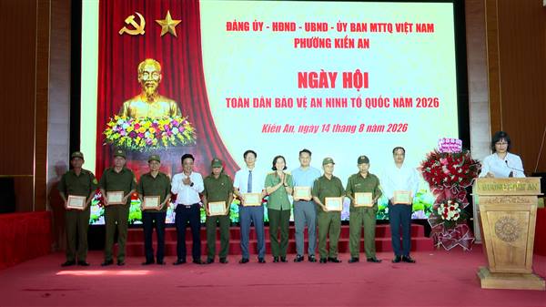 Phường Kiến An tổ chức Ngày hội toàn dân bảo vệ an ninh Tổ quốc năm 2026

