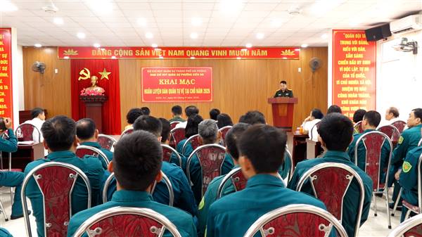 Khai mạc huấn luyện Dân quân tự vệ tại chỗ năm 2026