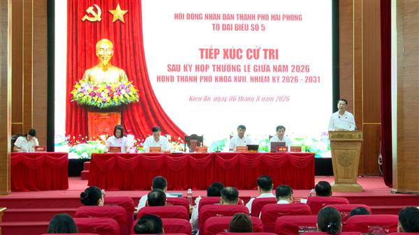 Tổ Đại biểu số 05 HĐND thành phố tiếp xúc cử tri sau Kỳ họp thường lệ giữa năm 2026 HĐND thành phố khóa XVII, nhiệm kỳ 2026 – 2031