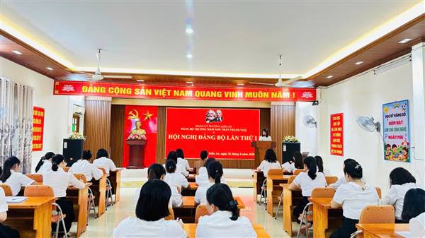 ĐẢNG BỘ TRƯỜNG MẦM NON TRẦN THÀNH NGỌ TỔ CHỨC HỘI NGHỊ ĐẢNG BỘ LẦN THỨ NHẤT, NHIỆM KỲ 2025–2030

