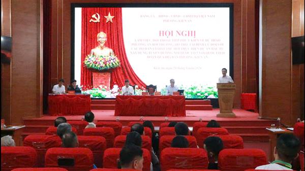 Đối thoại, tiếp thu ý kiến về dự thảo phương án bồi thường, hỗ trợ, tái định cư đối với các hộ dân có đất thu hồi thực hiện Dự án đầu tư xây dựng tuyến đường nối Quốc lộ 5 với quốc lộ 10 đoạn qua địa bàn quận Kiến An (nay là phường Kiến An)