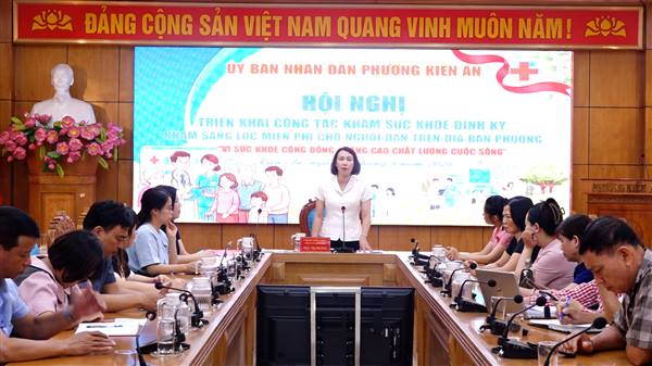UBND phường triển khai công tác khám sức khoẻ định kỳ, khám sàng lọc miễn phí cho người dân trên địa bàn phường

