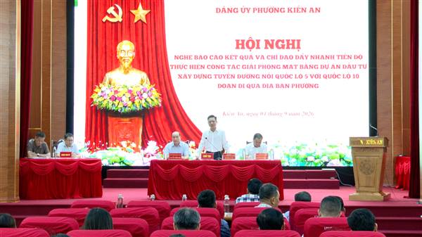 Tập trung cao độ cho công tác giải phóng mặt bằng Dự án đầu tư xây dựng tuyến đường nối Quốc lộ 5 với Quốc lộ 10 đoạn đi qua địa bàn phường