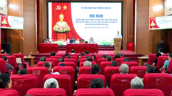 Hội nghị thông qua chủ trương thu hồi đất thực hiện dự án đầu tư xây dựng cơ sở hạ tầng các khu tái định cư trên địa bàn phường.