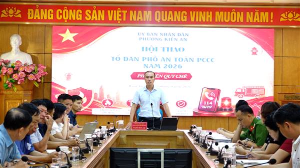 UBND phường triển khai công tác tổ chức Hội thao “Tổ dân phố an toàn phòng cháy chữa cháy” năm 2026