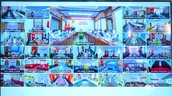 Phường Kiến An tham dự Hội nghị trực tuyến UBND thành phố nghe báo cáo tiến độ thực hiện Kế hoạch Kịch bản giải ngân kế hoạch vốn đầu tư công, tiến độ giải phóng mặt bằng các dự án trên địa bàn thành phố tháng 9 năm 2026
