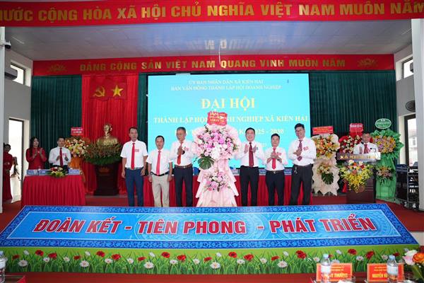 ĐẠI HỘI THÀNH LẬP HỘI DOANH NGHIỆP XÃ KIẾN HẢI LẦN THỨ I, NHIỆM KỲ 2025–2030 