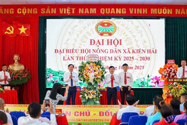 ĐẠI HỘI ĐẠI BIỂU HỘI NÔNG DÂN XÃ KIẾN HẢI LẦN THỨ I, NHIỆM KỲ 2025 – 2030