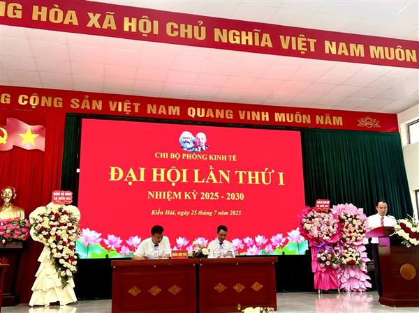 ĐẢNG BỘ UBND XÃ KIẾN HẢI TỔ CHỨC THÀNH CÔNG ĐẠI HỘI CÁC CHI BỘ NHIỆM KỲ 2025–2030