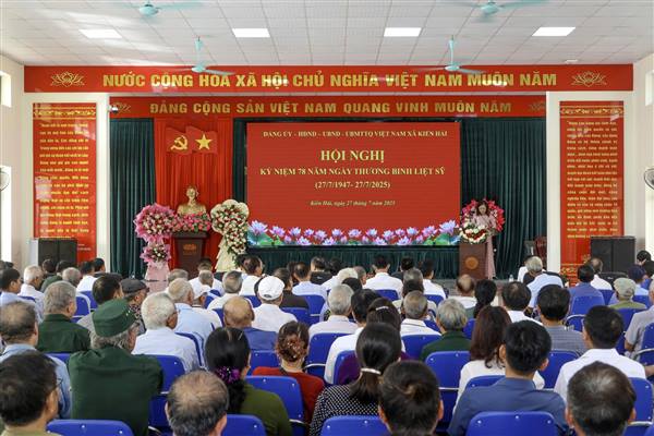 ĐẢNG ỦY - HĐND - UBND - ỦY BAN MTTQ VIỆT NAM XÃ KIẾN HẢI LONG TRỌNG TỔ CHỨC KỶ NIỆM 78 NĂM NGÀY THƯƠNG BINH - LIỆT SĨ (27/7/1947 - 27/7/2025)