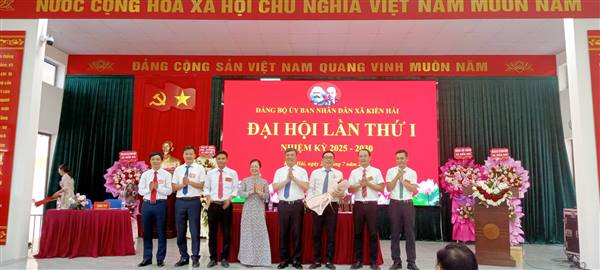 TỔ CHỨC THÀNH CÔNG ĐẠI HỘI ĐẢNG BỘ ỦY BAN NHÂN DÂN XÃ KIẾN HẢI