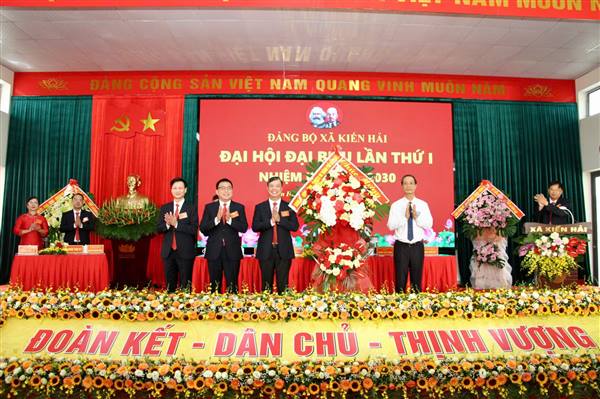 ĐẢNG BỘ XÃ KIẾN HẢI LONG TRỌNG TỔ CHỨC ĐẠI HỘI ĐẠI BIỂU LẦN THỨ NHẤT, NHIỆM KỲ 2025-2030