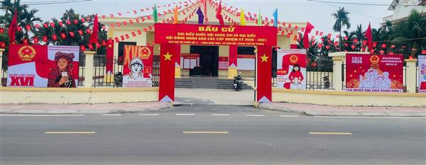 CÁC KHU VỰC BỎ PHIẾU SẴN SÀNG CHO NGÀY HỘI TOÀN DÂN 
