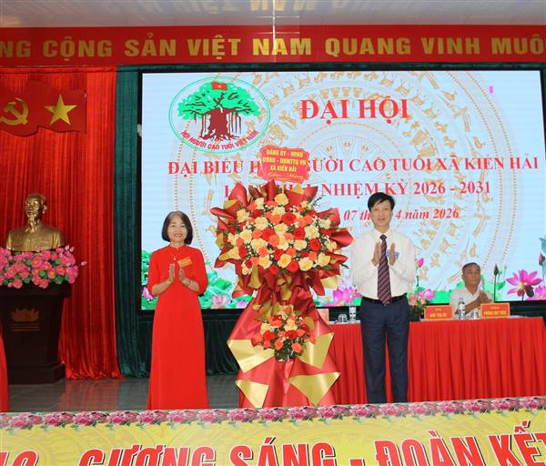Hội Người cao tuổi xã Kiến Hải tổ chức Đại hội đại biểu lần thứ I, nhiệm kỳ 2026–2031