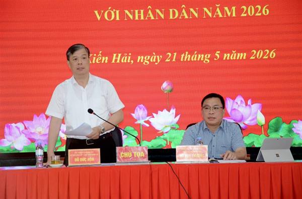 BÍ THƯ ĐẢNG ỦY, CHỦ TỊCH UBND XÃ KIẾN HẢI ĐỐI THOẠI VỚI NHÂN DÂN NĂM 2026