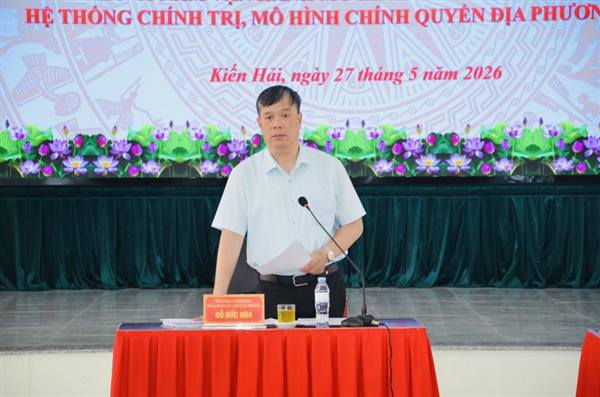 Ban Thường vụ Đảng ủy xã Kiến Hải tổ chức Hội nghị nghe và cho ý kiến về một số nội dung theo Quy chế làm việc của Ban Thường vụ Đảng ủy xã