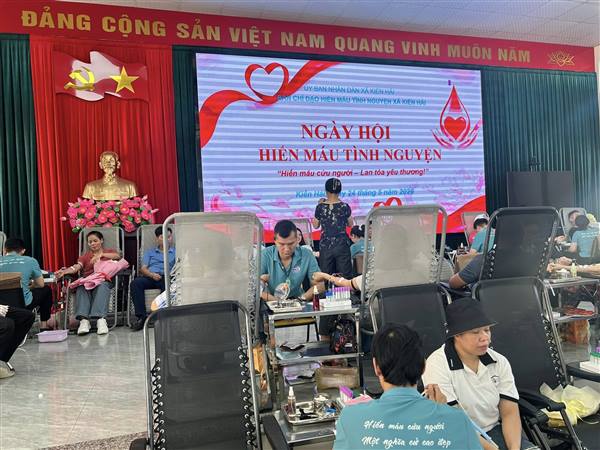 Xã Kiến Hải tổ chức Ngày hội hiến máu tình nguyện (Đợt 1) năm 2026