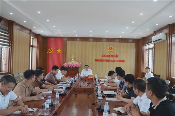UBND xã Kiến Hải họp đánh giá tiến độ thực hiện các dự án đầu tư công năm 2026