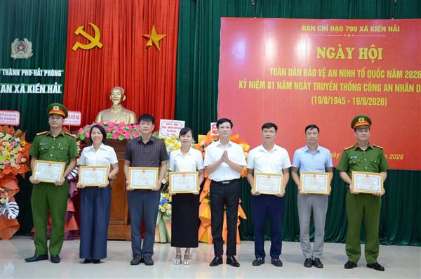 Xã Kiến Hải tổ chức Ngày hội toàn dân bảo vệ an ninh Tổ quốc năm 2026