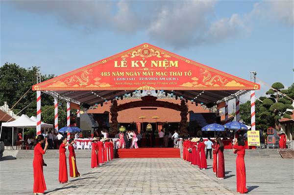 LỄ KỶ NIỆM 485 NĂM NGÀY MẤT THÁI TỔ MẠC ĐĂNG DUNG