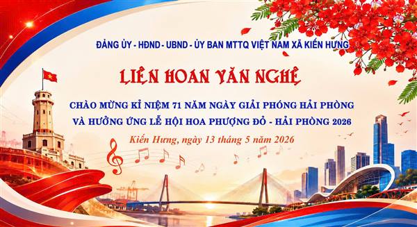 Xã Kiến Hưng tổ chức thành công Liên hoan văn nghệ chào mừng ngày lễ lớn của thành phố.