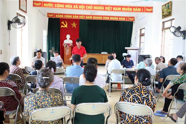 XÃ KIẾN HƯNG TRIỂN KHAI THÔNG BÁO CHỦ TRƯƠNG THỰC HIỆN DỰ ÁN XÂY DỰNG TUYẾN ĐƯỜNG KẾT NỐI TỪ ĐƯỜNG 402 ĐẾN TỈNH LỘ 354