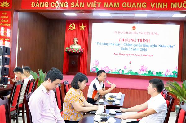 Chương trình “Trà sáng thứ Bảy – Chính quyền lắng nghe Nhân dân” tuần thứ 32