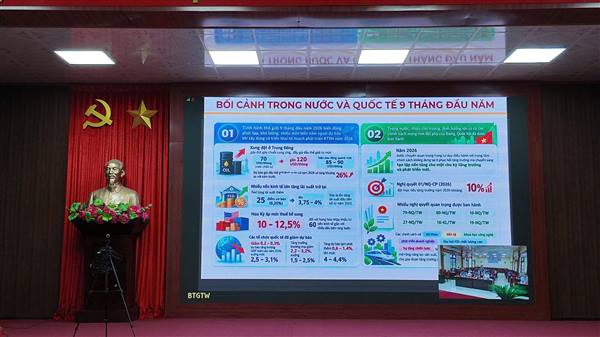 KIẾN HƯNG DỰ HỘI NGHỊ BÁO CÁO VIÊN TRUNG ƯƠNG THÁNG 9/2026