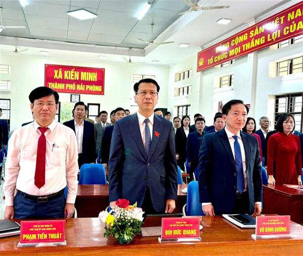 Sáng ngày 20/12/2025, HĐND xã Kiến Minh tổ chức kỳ họp thứ 4 (Kỳ họp thường lệ cuối năm 2025) khóa I, nhiệm kỳ 2021 – 2026.