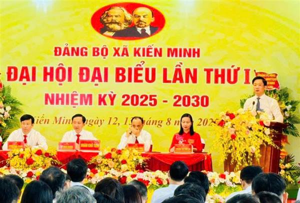 ĐẢNG BỘ XÃ KIẾN MINH TỔ CHỨC THÀNH CÔNG ĐẠI HỘI ĐẠI BIỂU LẦN THỨ NHẤT, NHIỆM KỲ 2025–2030