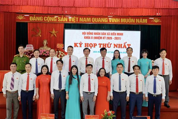 XÃ KIẾN MINH TỔ CHỨC KỲ HỌP THỨ NHẤT HỘI ĐỒNG NHÂN DÂN XÃ KHÓA II, NHIỆM KỲ 2026 - 2031