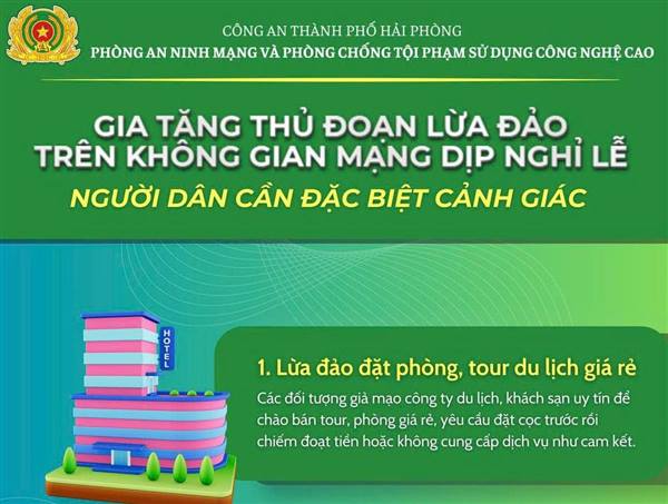 NGƯỜI DÂN CẦN ĐẶC BIỆT CẢNH GIÁC CÁC THỦ ĐOẠN LỪA ĐẢO TRÊN KHÔNG GIAN MẠNG DỊP NGHỈ LỄ