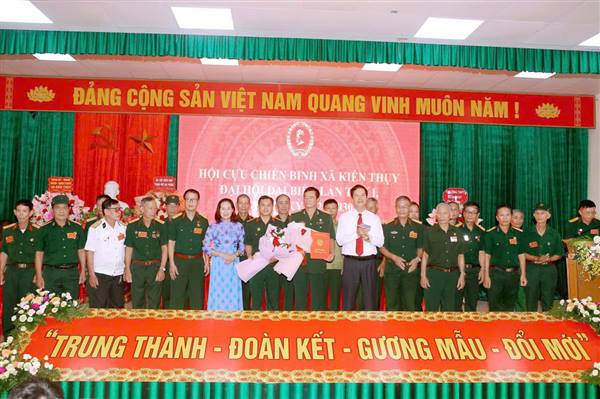 Đại hội đại biểu Hội Cựu chiến binh xã Kiến Thụy lần thứ I thành công tốt đẹp