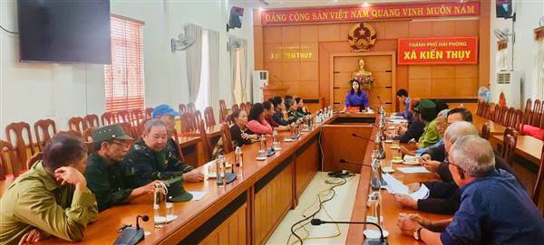 Xã Kiến Thụy tổ chức họp rà soát, hợp nhất Hội cựu thanh niên xung phong

