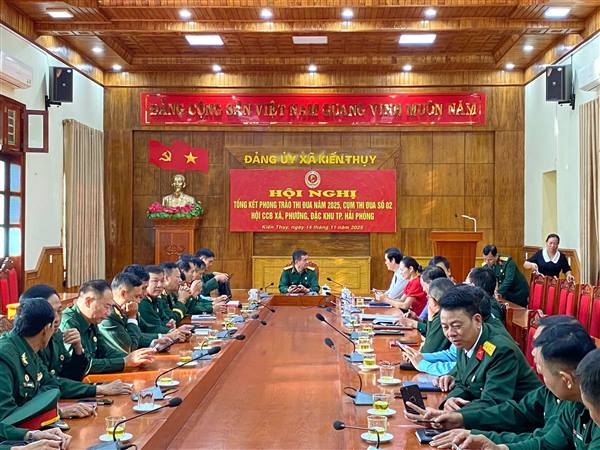 Hội nghị tổng kết công tác thi đua, khen thưởng 

Hội Cựu Chiến binh cụm thi đua số 2 năm 2025 – phát động thi đua năm 2026