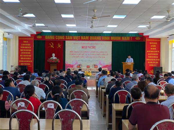 Xã Kiến Thụy: Tổ chức Hội nghị đối thoại giữa Bí thư Đảng ủy và Chủ tịch UBND xã với nhân dân