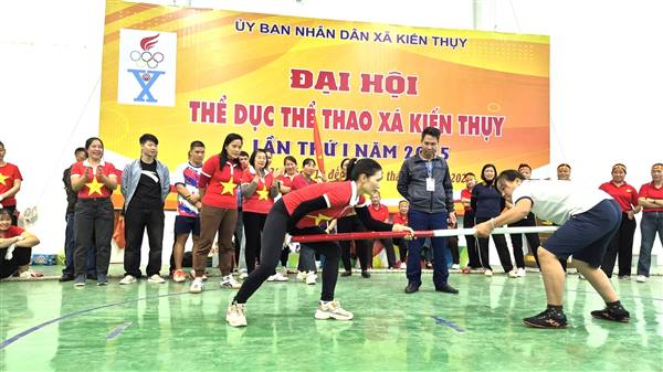 ĐẠI HỘI THỂ DỤC THỂ THAO XÃ KIẾN THỤY LẦN THỨ I NĂM 2025 KHÉP LẠI THÀNH CÔNG RỰC RỠ