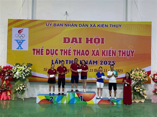 Khai mạc Đại hội Thể dục Thể thao xã Kiến Thụy lần thứ I

