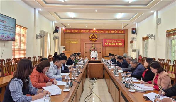 Kiến Thụy đánh giá kết quả phát triển kinh tế - xã hội, quốc phòng – an ninh tháng 11

