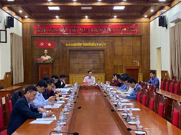 Ban Thường vụ Đảng ủy xã Kiến Thụy tổng kết công tác năm 2025