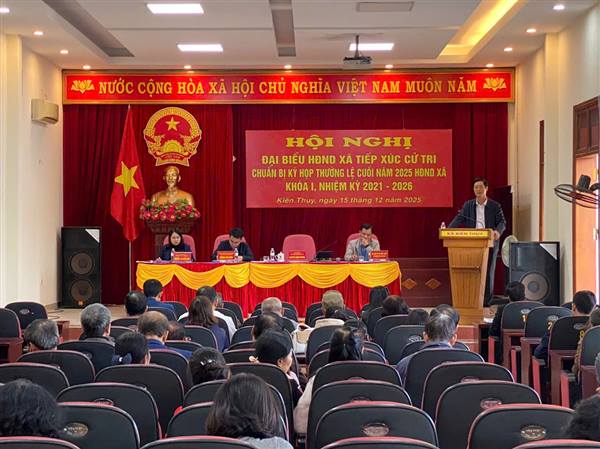 HĐND xã Kiến Thụy: Tiếp xúc cử tri chuẩn bị kỳ họp thường lệ cuối năm 2025

HĐND xã khóa I, nhiệm kỳ 2021-2026