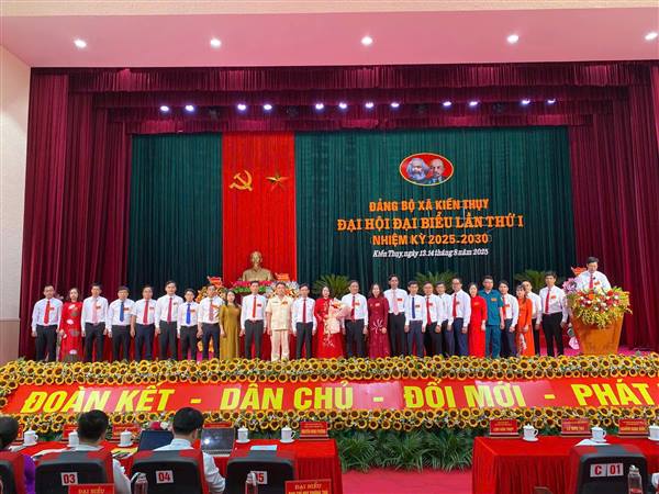 Đại hội Đảng bộ xã Kiến Thụy lần thứ I, nhiệm kỳ 2025 - 2030

